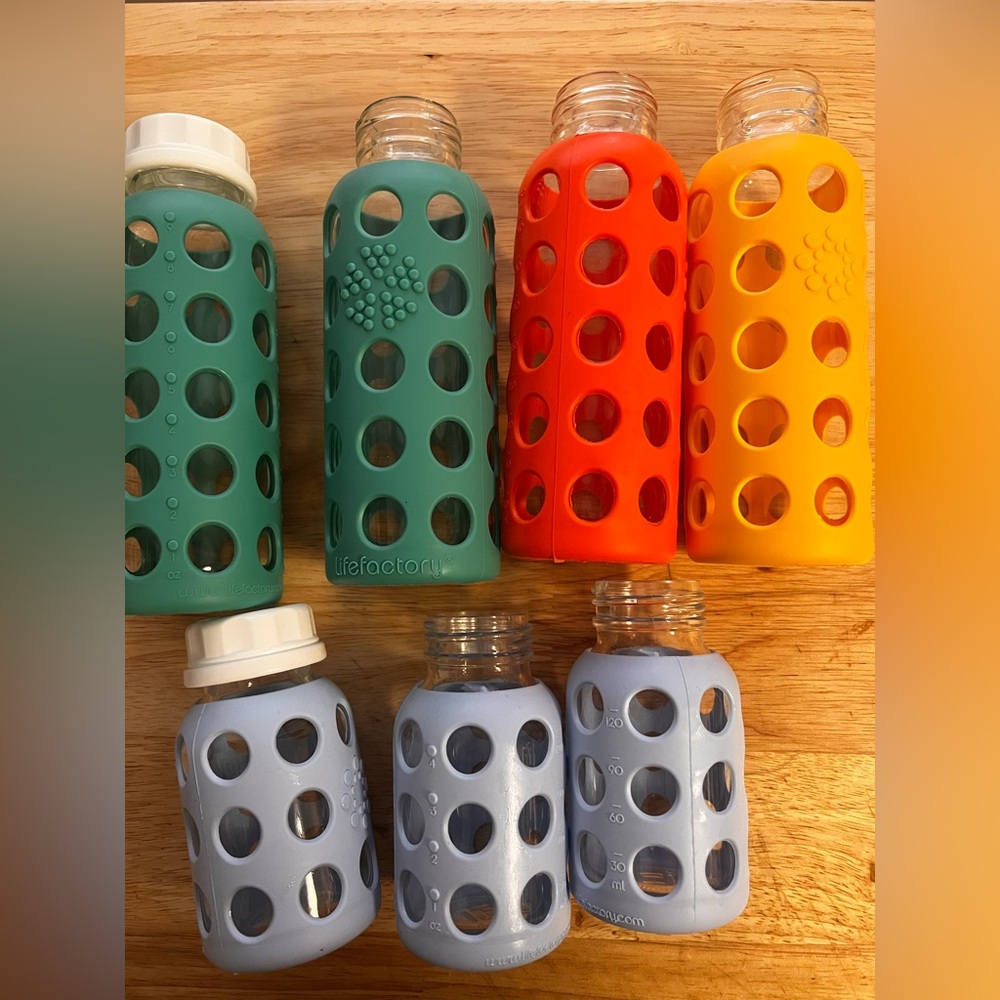 Lifefactory Glass Bottles with Silicone Sleeves